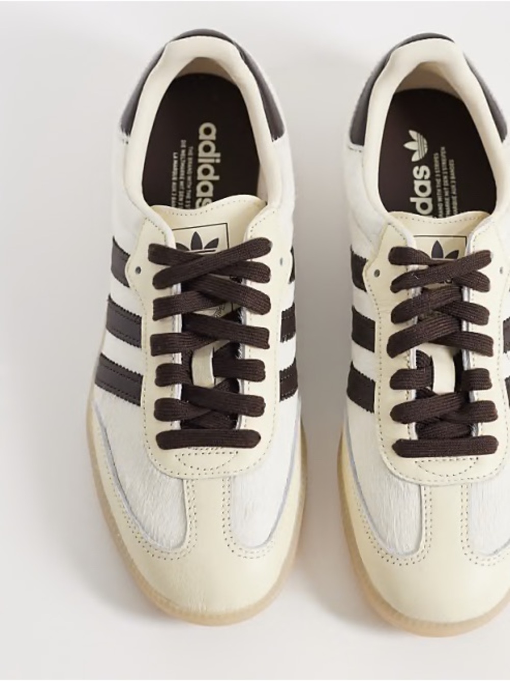adidas Samba OG Crew White Mystic Brown Pony